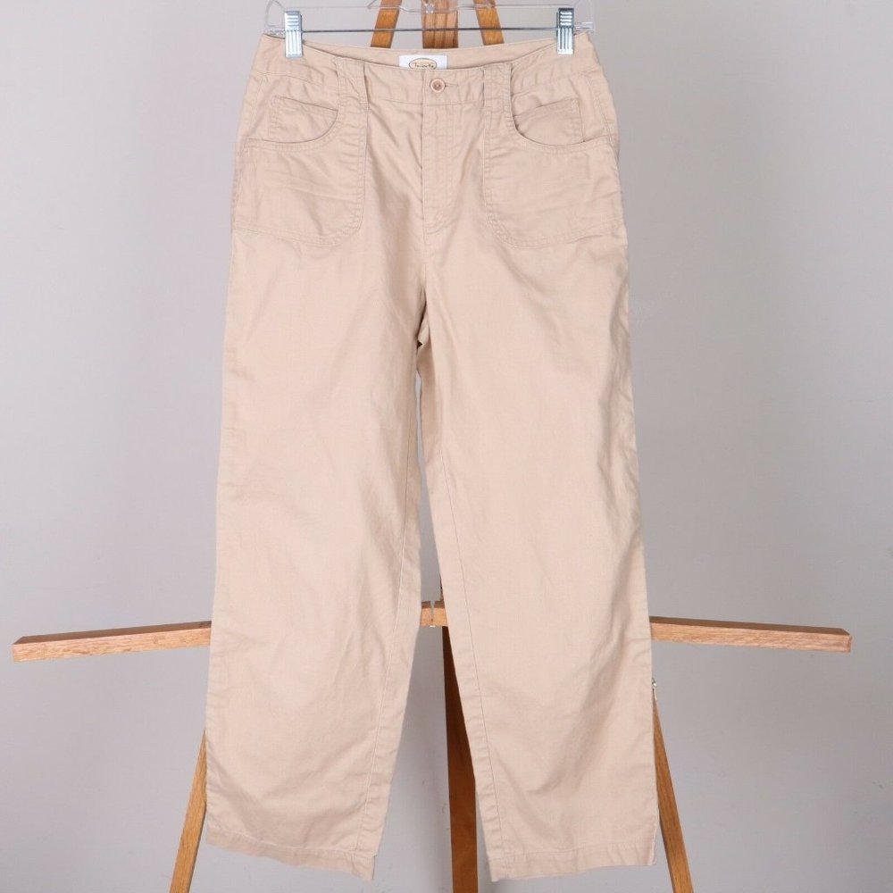 Talbots Stretch Khaki Casual Dress Pants Womens 4
